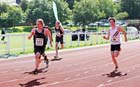 Ian Shevlin (Tynedale) winning the under-20s 100 metres during the Hexham Decathlon and Heptathlon. Photo: David T. Hewitson/Sports for All Pics